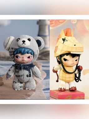 Bundle Sale: POPMART - Hirono Freedom Island Plush Pendant And Luck on the way